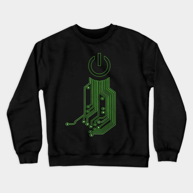 Circuit Board Crewneck Sweatshirt by danimunjoz